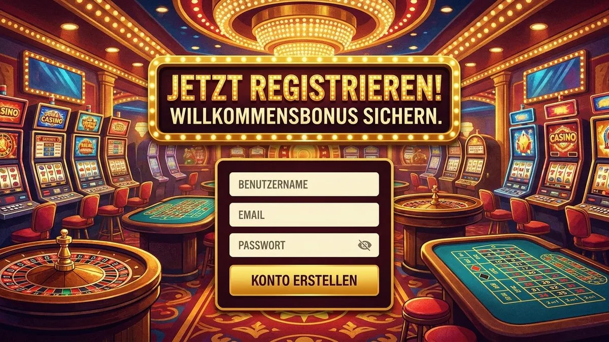 Registrieren mit Bonus